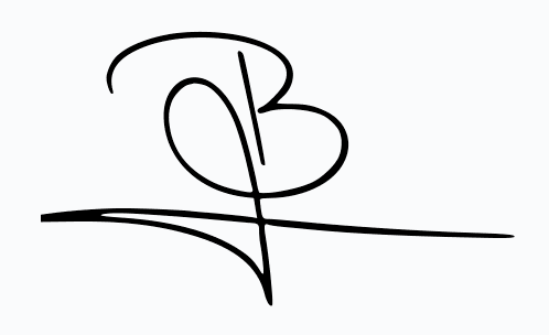 Signature manuscrite de Benjamin Audibert, fondateur de TrustWho